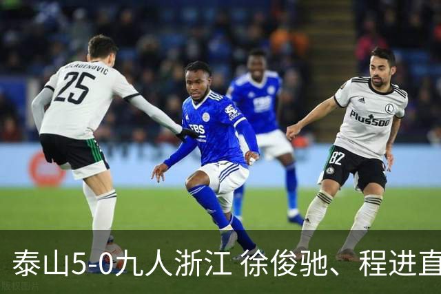 泰山5-0九人浙江 徐俊驰、程进直红瓦科2射1传克雷桑1射2传